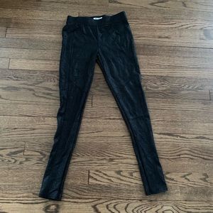 Mudd black leggings with snake skin look. Size xs
